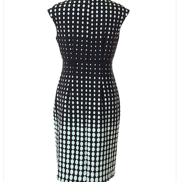 Connected Apparel Blue Polka Dot Dress - Picture 8 of 8